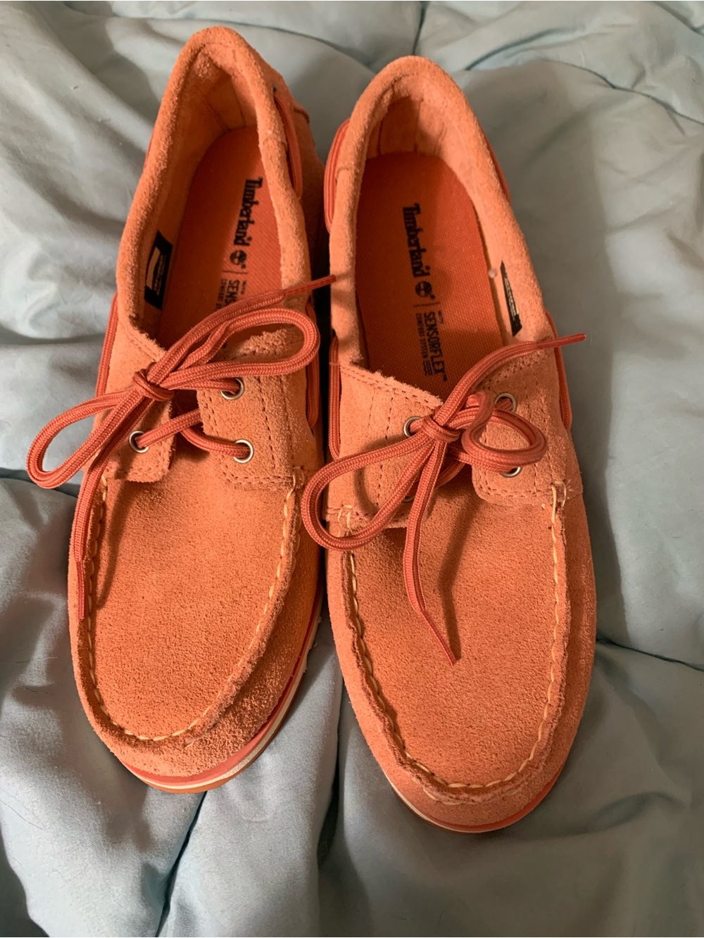 Timberland  Suede Boat Shoes in Pink